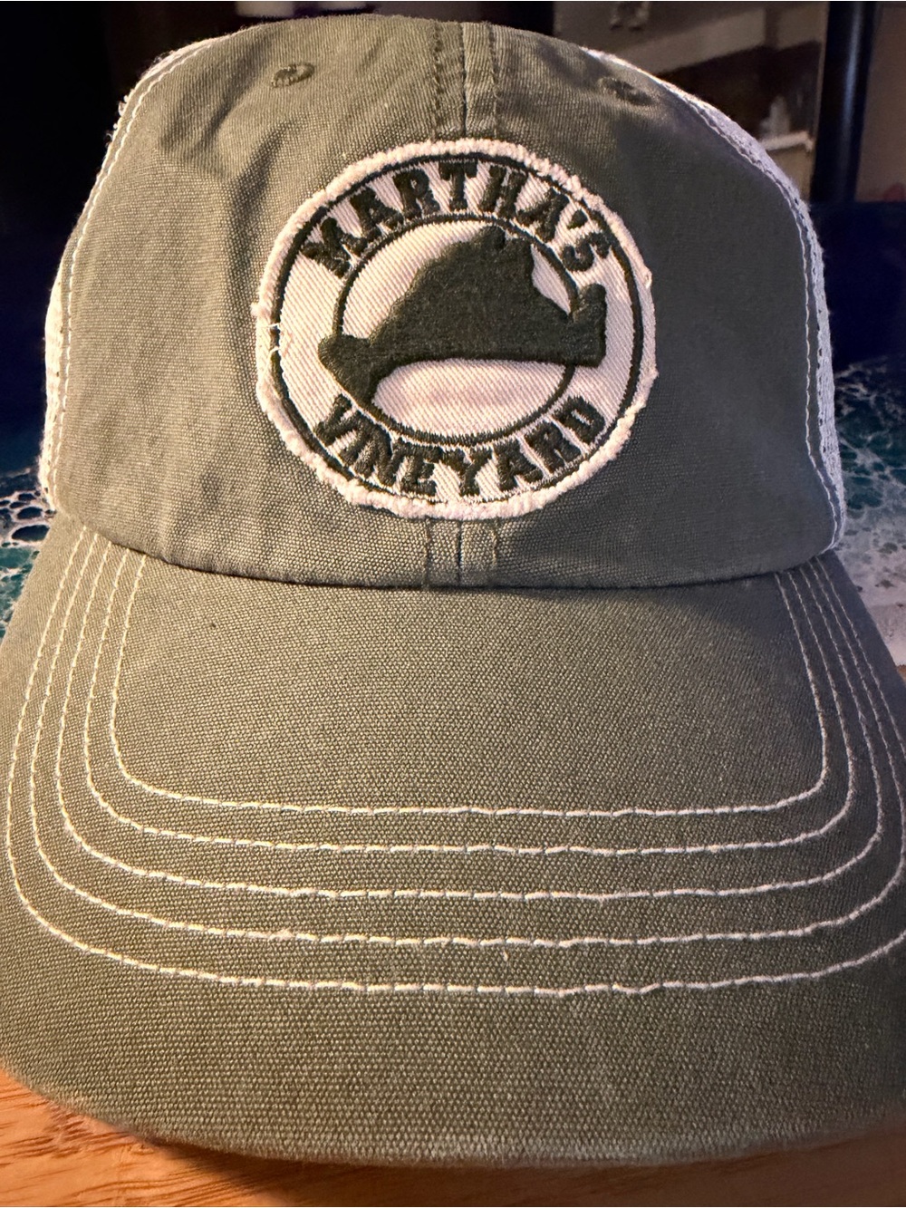 Martha's Vineyard Olive Green Baseball Cap